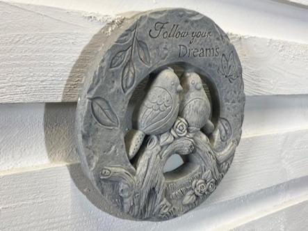 Stone Wall Art Plaque.Home & Garden