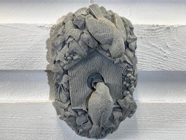 Stone Wall Art Plaque.Home & Garden