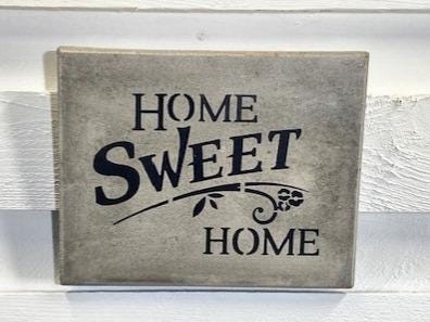 Stone Wall Art Plaque.Home & Garden