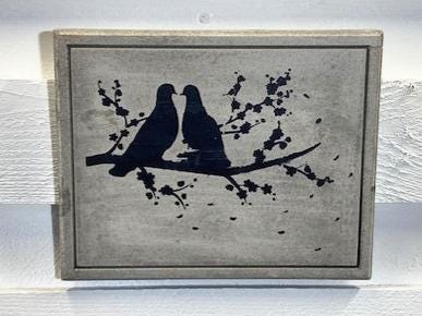 Stone Wall Art Plaque.Home & Garden