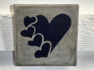 Stone Wall Art Plaque.Home & Garden