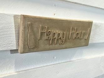 Stone Wall Art Plaque.Home & Garden