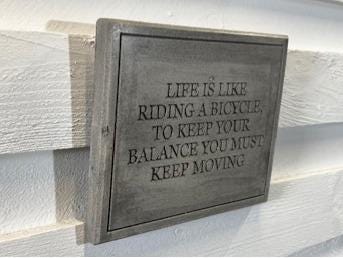 Stone Wall Art Plaque.Home & Garden