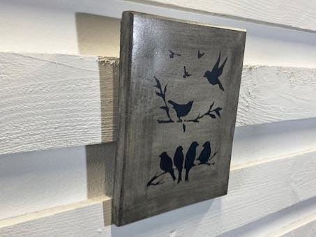 Stone Wall Art Plaque.Home & Garden