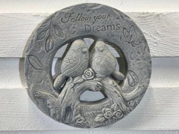 Stone Wall Art Plaque.Home & Garden