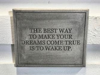 Stone Wall Art Plaque.Home & Garden