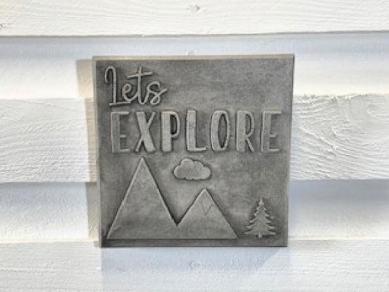 Stone Wall Art Plaque.Home & Garden