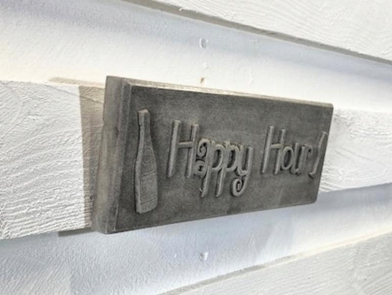 Stone Wall Art Plaque.Home & Garden