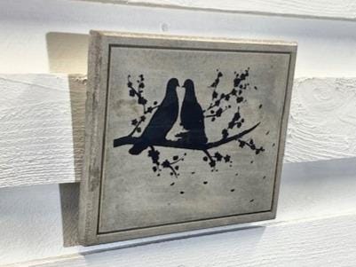 Stone Wall Art Plaque.Home & Garden