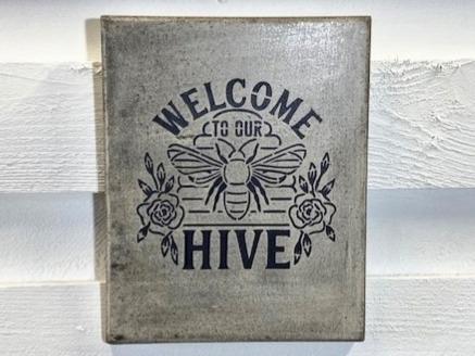 Stone Wall Art Plaque.Home & Garden