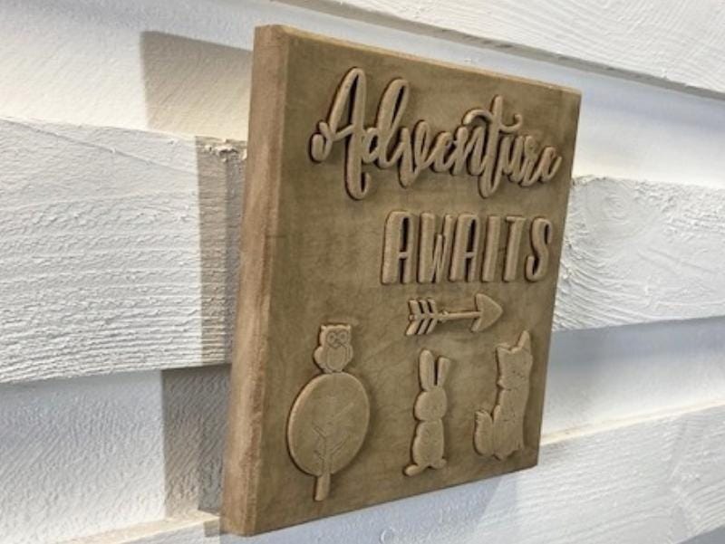 Stone Wall Art Plaque.Home & Garden