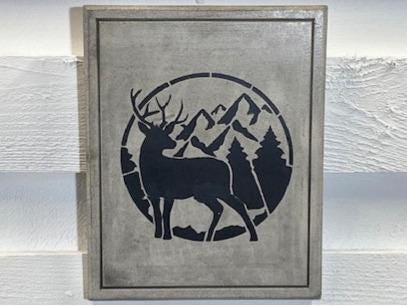 Stone Wall Art Plaque.Home & Garden