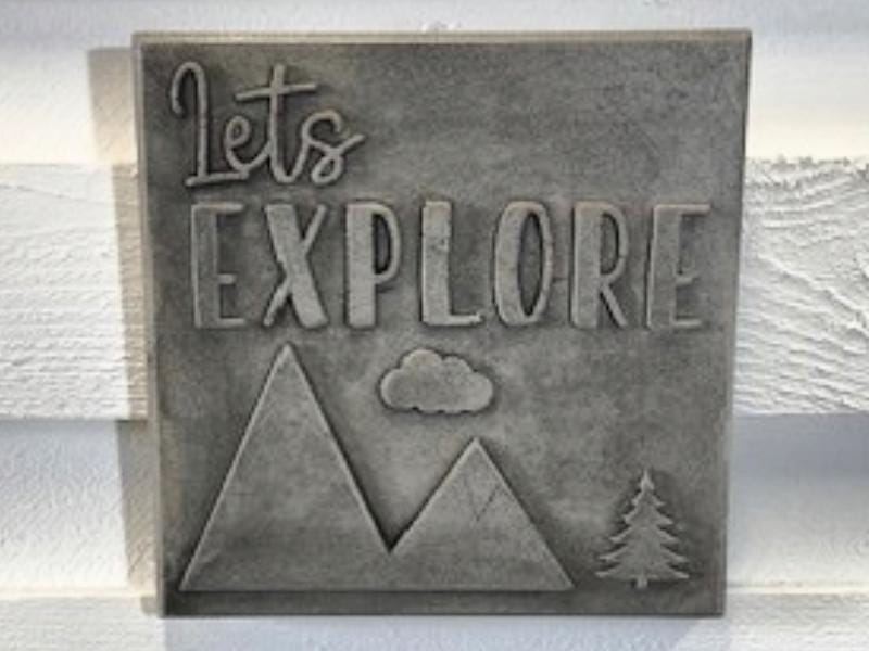 Stone Wall Art Plaque.Home & Garden