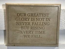 Stone Wall Art Plaque.Home & Garden