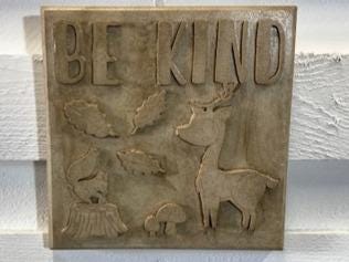 Stone Wall Art Plaque.Home & Garden