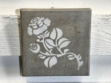 Stone Wall Art Plaque.Home & Garden