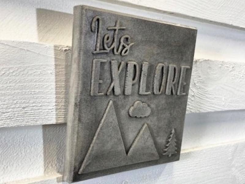 Stone Wall Art Plaque.Home & Garden