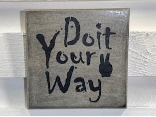 Stone Wall Art Plaque.Home & Garden