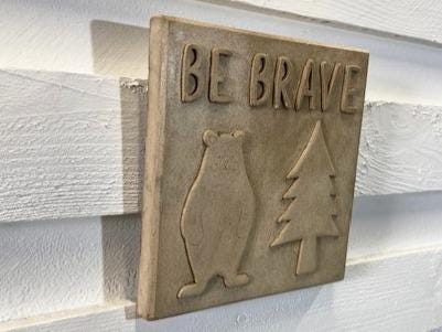 Stone Wall Art Plaque.Home & Garden
