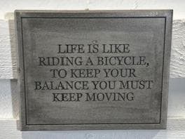Stone Wall Art Plaque.Home & Garden
