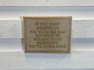 Stone Wall Art Plaque.Home & Garden