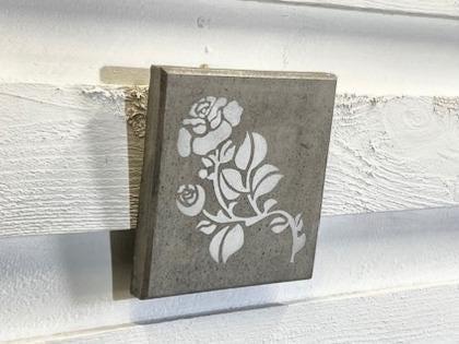 Stone Wall Art Plaque.Home & Garden