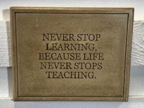 Stone Wall Art Plaque.Home & Garden