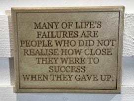 Stone Wall Art Plaque.Home & Garden