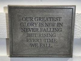 Stone Wall Art Plaque.Home & Garden