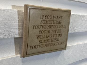 Stone Wall Art Plaque.Home & Garden