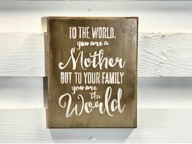Stone Wall Art Plaque.Home & Garden