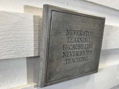 Stone Wall Art Plaque.Home & Garden