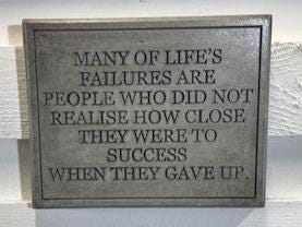 Stone Wall Art Plaque.Home & Garden