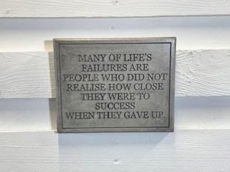 Stone Wall Art Plaque.Home & Garden