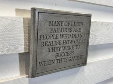 Stone Wall Art Plaque.Home & Garden