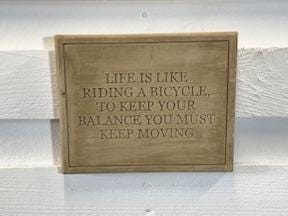 Stone Wall Art Plaque.Home & Garden