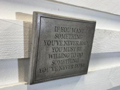 Stone Wall Art Plaque.Home & Garden