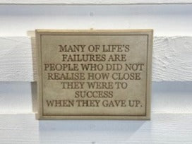 Stone Wall Art Plaque.Home & Garden