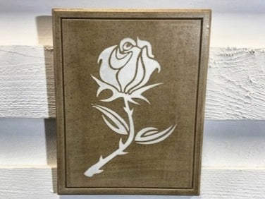 Stone Wall Art Plaque.Home & Garden