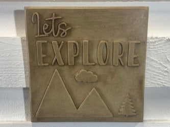 Stone Wall Art Plaque.Home & Garden