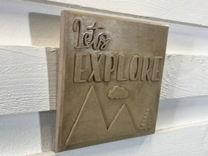 Stone Wall Art Plaque.Home & Garden