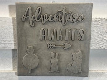 Stone Wall Art Plaque.Home & Garden