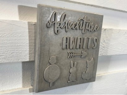 Stone Wall Art Plaque.Home & Garden