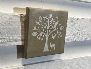 Stone Wall Art Plaque.Home & Garden