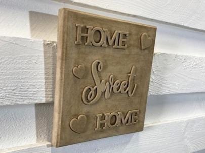 Stone Wall Art Plaque.Home & Garden