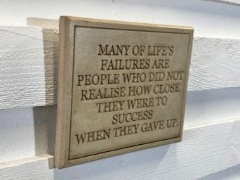 Stone Wall Art Plaque.Home & Garden