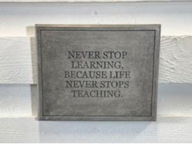 Stone Wall Art Plaque.Home & Garden