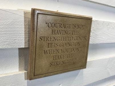 Stone Wall Art Plaque.Home & Garden