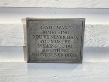 Stone Wall Art Plaque.Home & Garden
