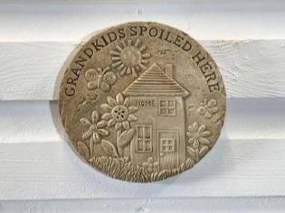 Stone Wall Art Plaque.Home & Garden